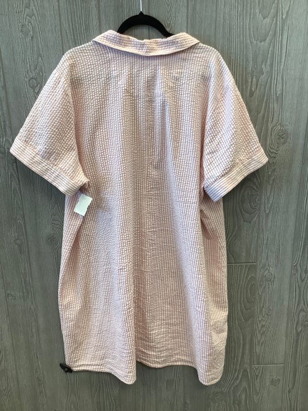 Dress Casual Midi By Clothes Mentor In Pink, Size: 3x Supply