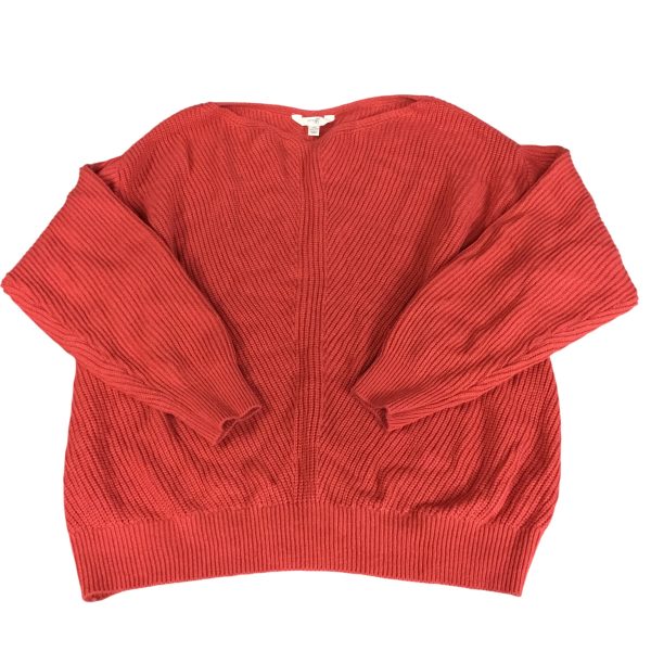 Sweater By Terra & Sky In Red, Size: 1x For Cheap