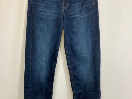 Jeans Straight By Express In Blue Denim, Size: 4 Discount