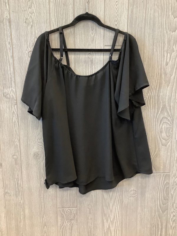 Top Short Sleeve By Torrid In Black, Size: 2x For Cheap