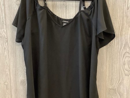 Top Short Sleeve By Torrid In Black, Size: 2x For Cheap