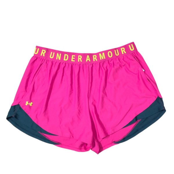 Athletic Shorts By Under Armour In Pink, Size: 3x Online Hot Sale