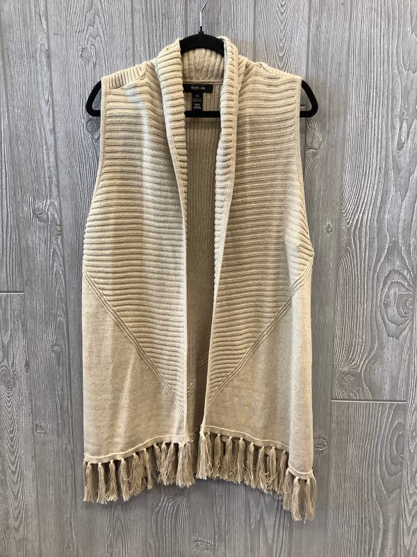 Vest Sweater By Style And Company In Tan, Size: Xxl Supply