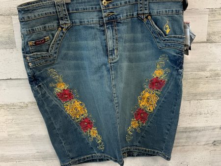 Skirt Midi By Baby Phat In Blue Denim, Size: 20 For Sale