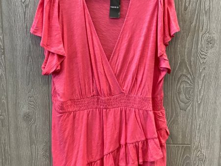 Top Short Sleeve By Torrid In Pink, Size: 3x Online now