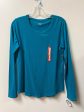 Athletic Top Long Sleeve Collar By Bcg In Blue, Size: M Cheap