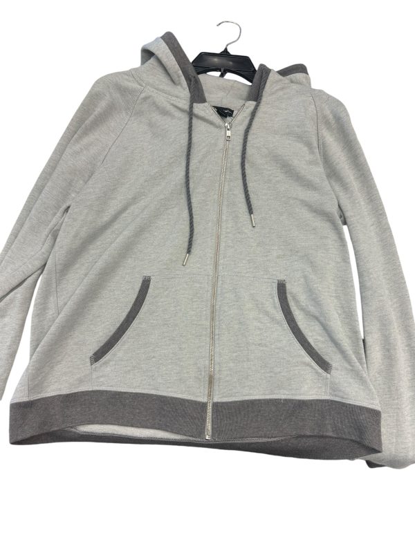 Sweatshirt Hoodie By Champion In Grey, Size: 2x Cheap