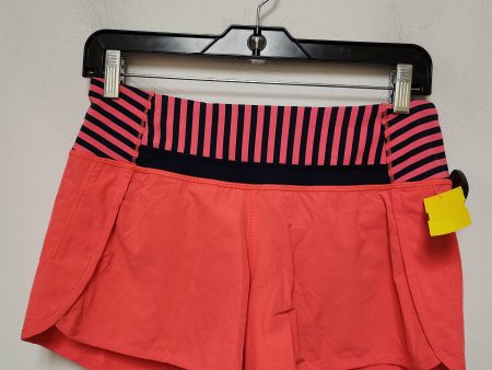 Athletic Shorts By Lululemon In Coral, Size: 4 For Cheap