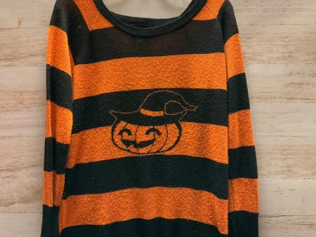 Sweater By Absolutely In Black & Orange, Size: Xl For Sale