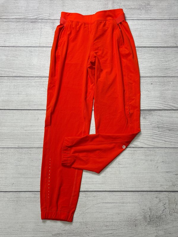 Athletic Pants By Lululemon In Orange, Size: S For Sale