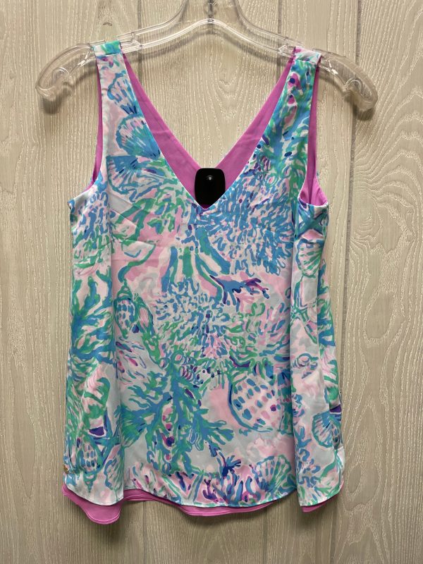 Blouse Designer By Lilly Pulitzer In Blue & Purple, Size:Xs Cheap