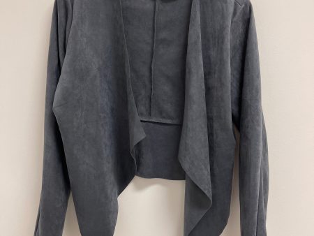 Blazer By Clothes Mentor In Grey, Size: L Sale