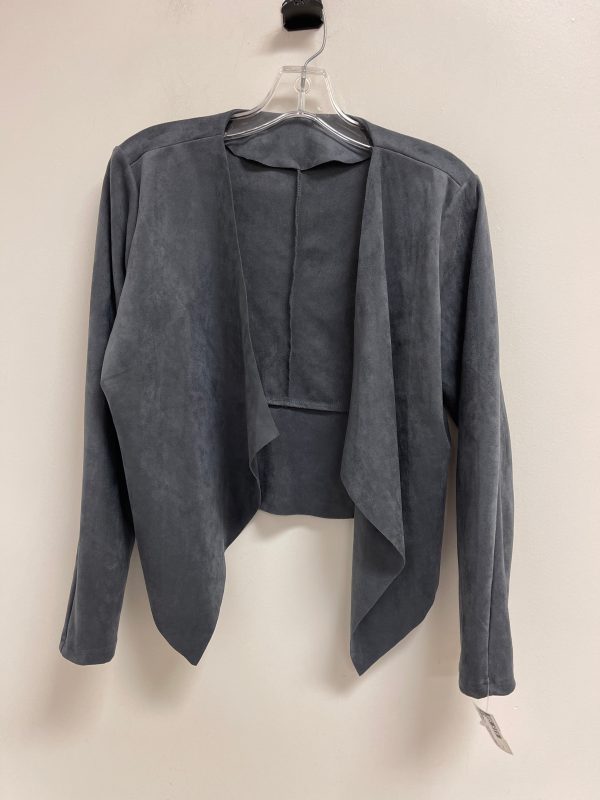 Blazer By Clothes Mentor In Grey, Size: L Sale