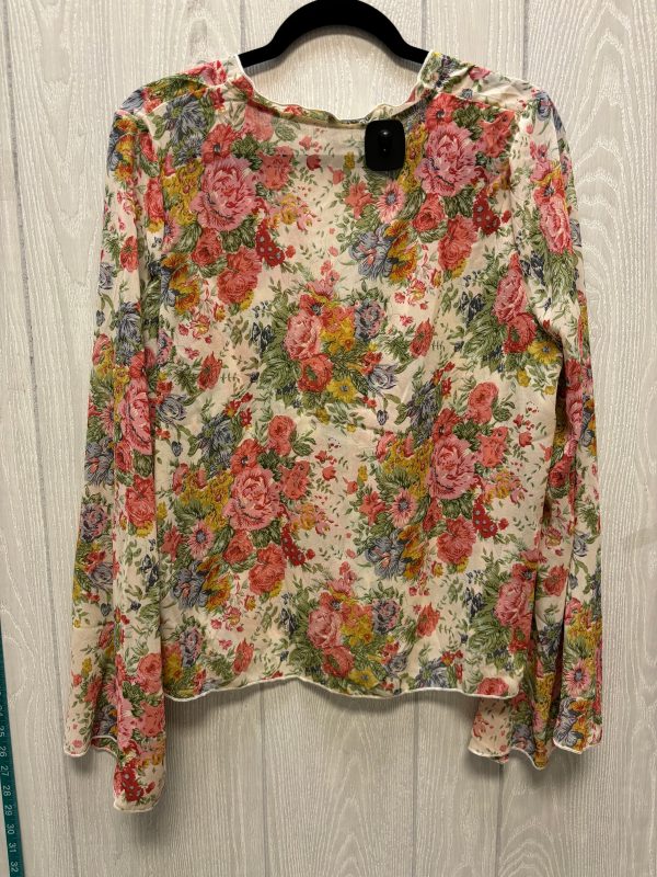 Blouse Long Sleeve By Shein In Floral Print, Size: S Sale