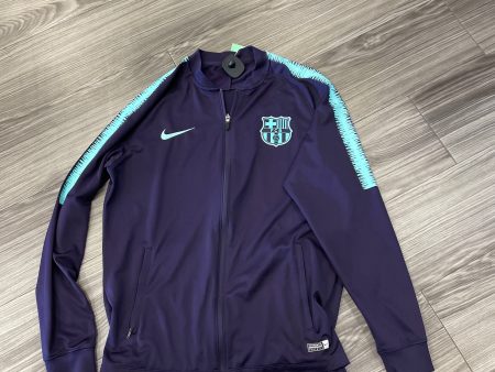 Athletic Jacket By Nike Apparel In Purple, Size: M Online Hot Sale