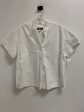 Blouse Short Sleeve By Banana Republic In White, Size: M Discount