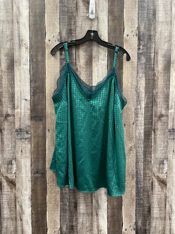 Blouse Sleeveless By Torrid In Green, Size: 2x Hot on Sale