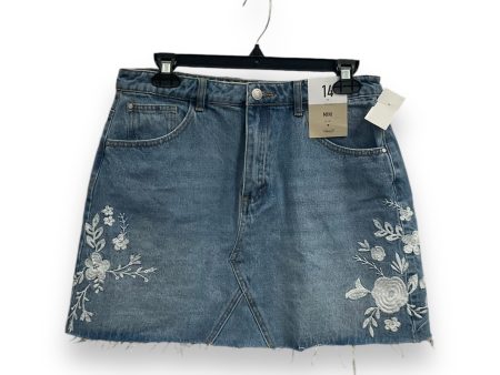 Skirt Mini & Short By Clothes Mentor In Blue Denim, Size: 10 Online now