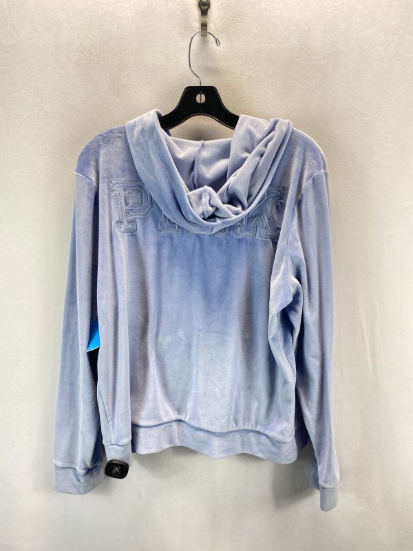 Athletic Sweatshirt Hoodie By Pink In Blue, Size: L Online Hot Sale