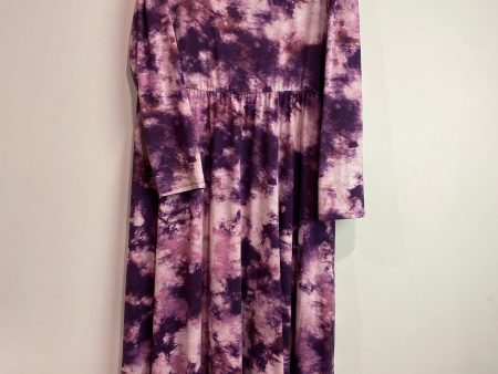 Dress Casual Maxi By Lularoe In Pink & Purple, Size: 2x on Sale