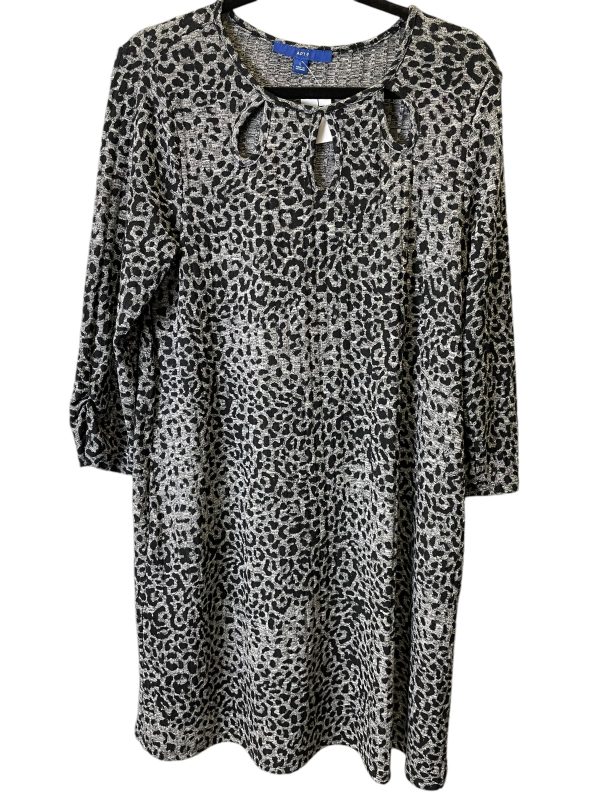 Dress Sweater By Apt 9 In Black & Grey, Size: L on Sale