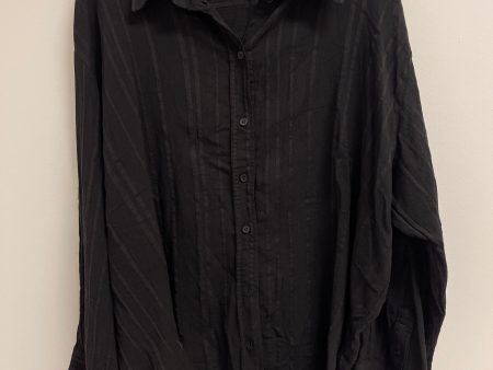 Blouse Long Sleeve By H&m In Black, Size: 2x Discount