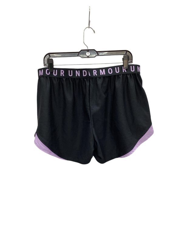 Athletic Shorts By Under Armour In Black & Purple, Size: Xxl Online now