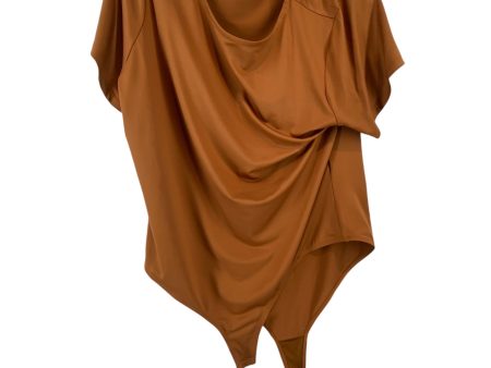 Bodysuit By Clothes Mentor In Brown, Size: 2x Discount