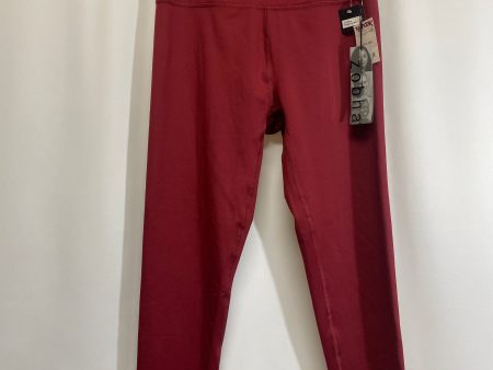 Athletic Leggings By Zobha In Red, Size: Xl For Discount