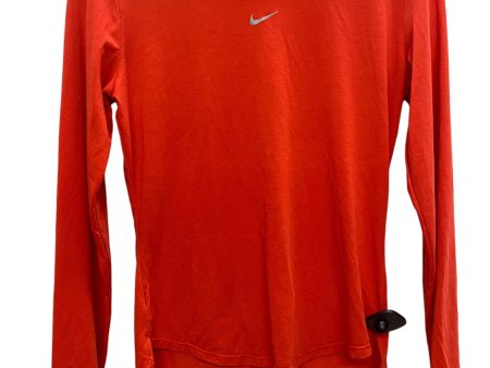 Athletic Top Long Sleeve Crewneck By Nike Apparel In Red, Size: Xs Online