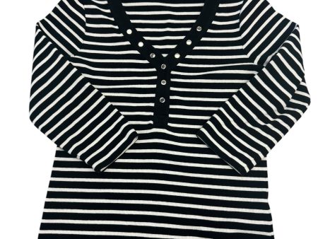 Top 3 4 Sleeve By Chicos In Striped Pattern, Size: S Discount