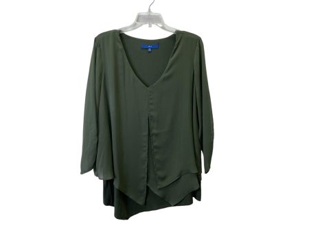 Top 3 4 Sleeve Basic By Apt 9 In Green, Size:Xl Supply