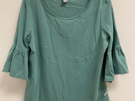 Top 3 4 Sleeve By Chicos In Green, Size: L Hot on Sale