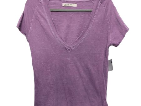 Top Short Sleeve Basic By We The Free In Purple, Size: M Online Hot Sale