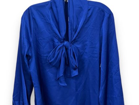 Blouse Long Sleeve By Bar Iii In Blue, Size: M Online now