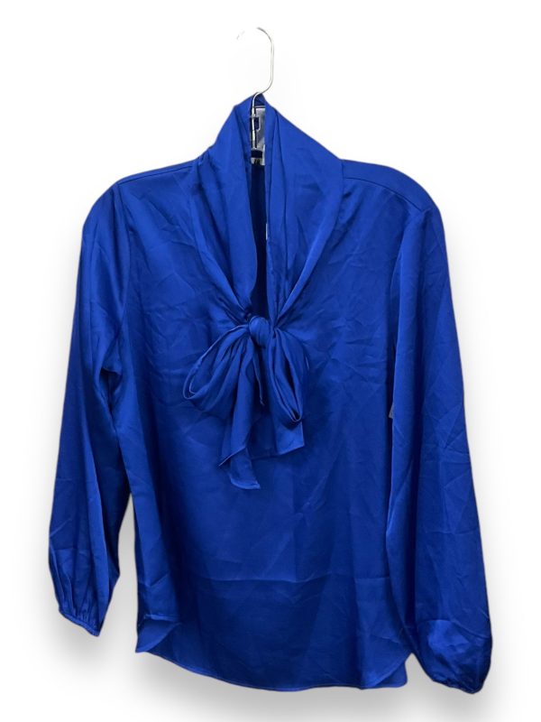 Blouse Long Sleeve By Bar Iii In Blue, Size: M Online now