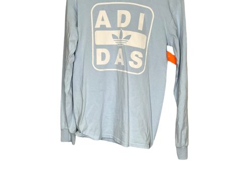 Athletic Top Long Sleeve Crewneck By Adidas In Blue, Size: S Online now