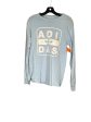 Athletic Top Long Sleeve Crewneck By Adidas In Blue, Size: S Online now