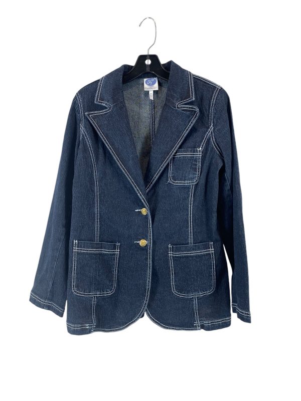 Blazer By Diane Gilman In Blue, Size: M Online now