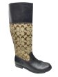 Black & Brown Boots Designer Coach, Size 6.5 Cheap