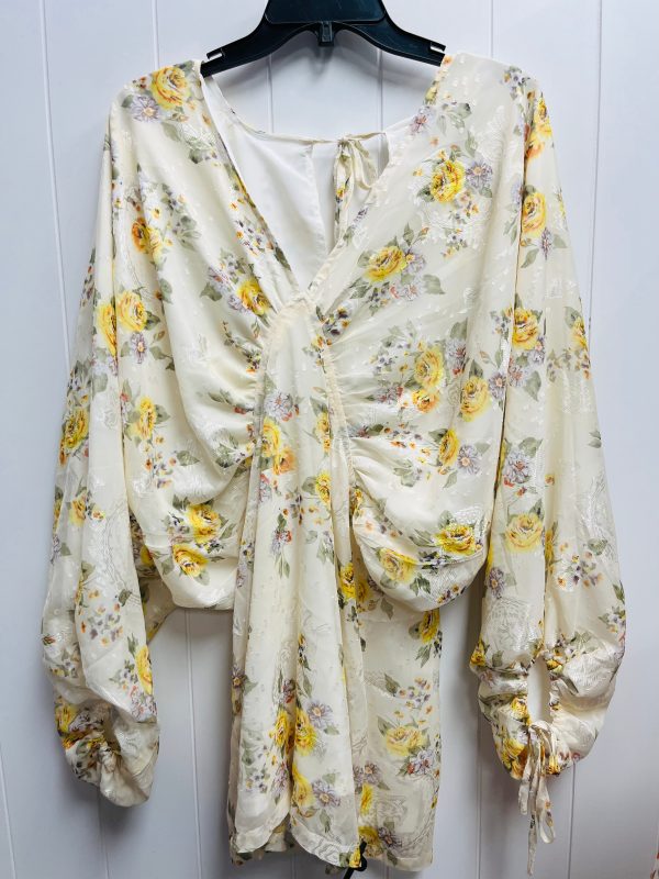 Blouse Long Sleeve By Boohoo Boutique In Yellow, Size: 4 For Cheap