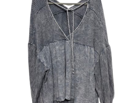 Top Long Sleeve By Clothes Mentor In Grey, Size: M Online Sale