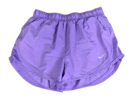 Athletic Shorts By Nike Apparel In Purple, Size: M For Cheap