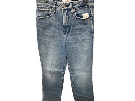 Jeans Straight By Good American In Blue Denim, Size: 2 Sale