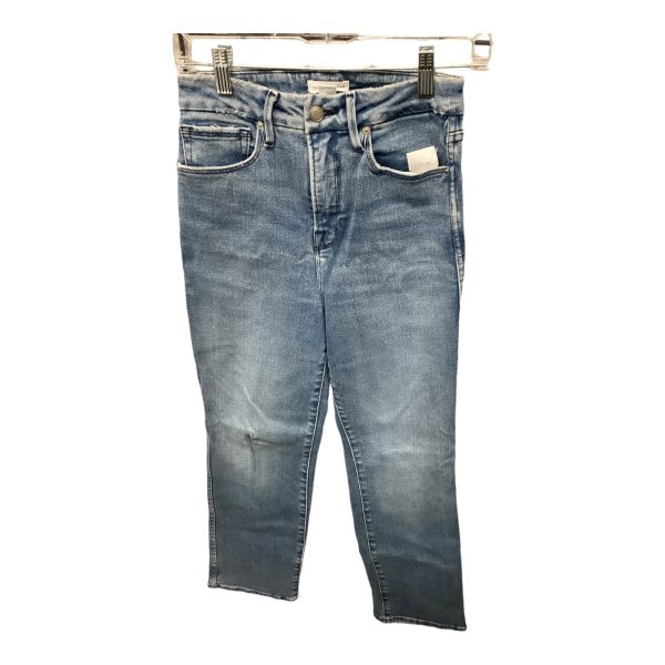 Jeans Straight By Good American In Blue Denim, Size: 2 Sale