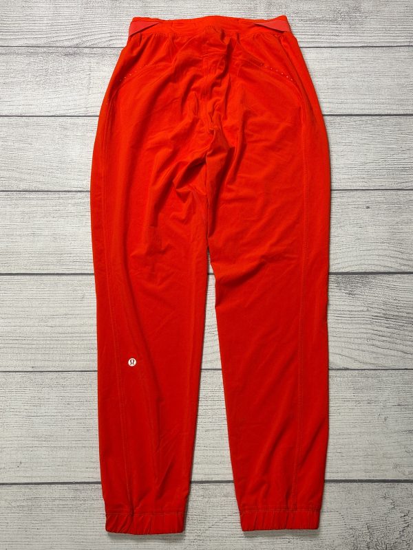 Athletic Pants By Lululemon In Orange, Size: S For Sale