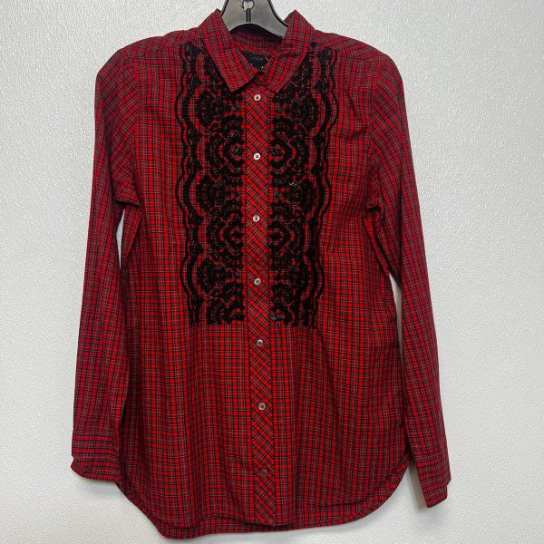 Blouse Long Sleeve By J Crew O In Christmas, Size: S Sale