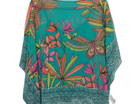 Blouse Short Sleeve By Trina Turk In Teal, Size: S For Cheap