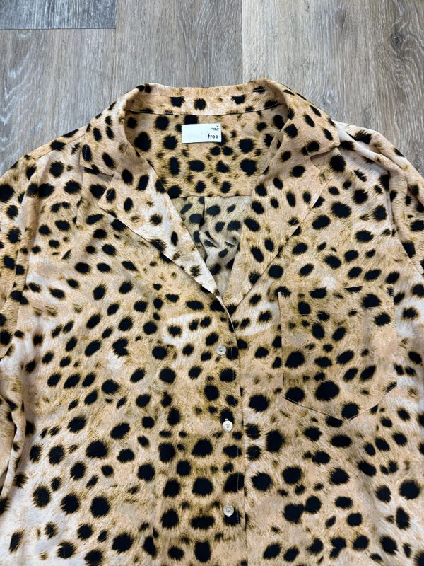 Blouse Long Sleeve By Wilfred In Animal Print, Size: M Fashion