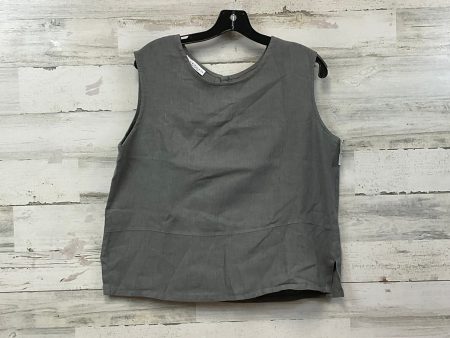 Top Sleeveless By Bryn Walker In Grey, Size: M Fashion